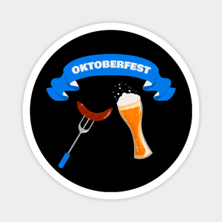 Oktoberfest Beer and Bratwurst Magnet